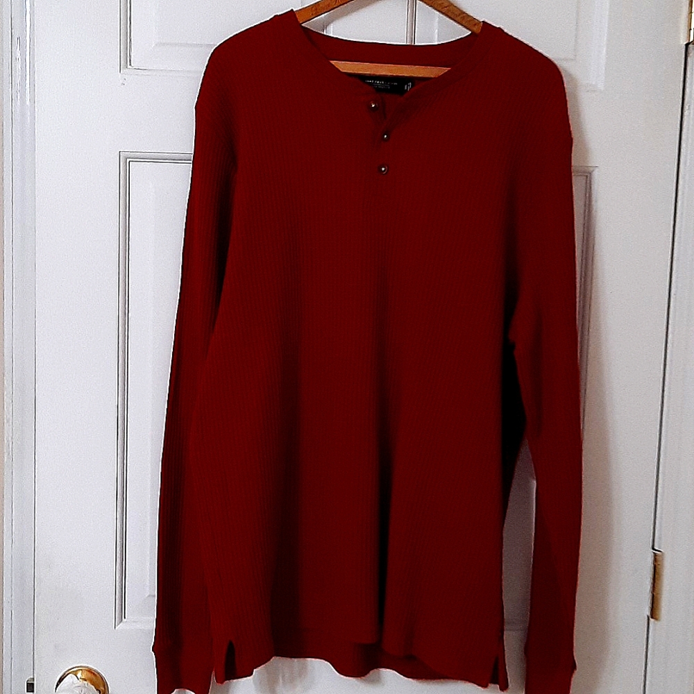 NWT JUNK FOOD CLOTHING RED DAHLIA  THERMAL SZ XXL